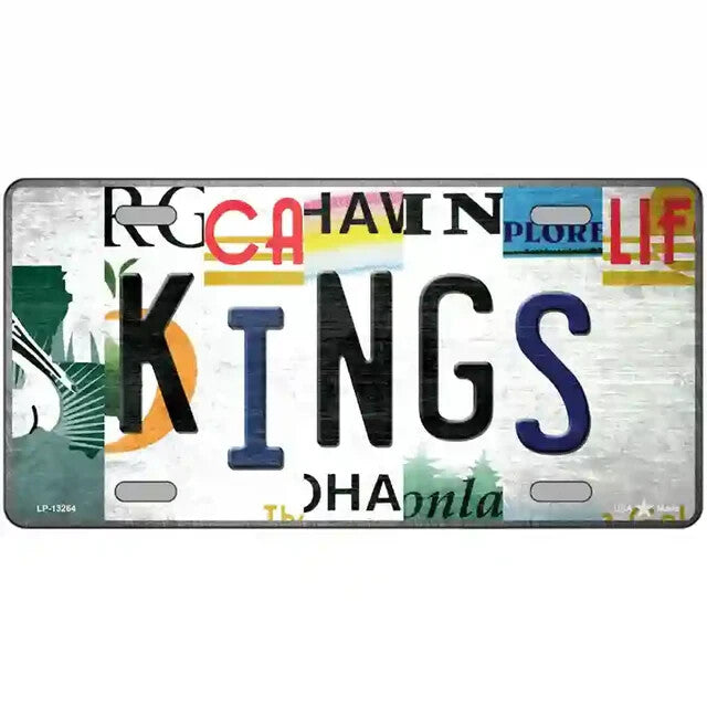 Kings Strip Art Metal Sign