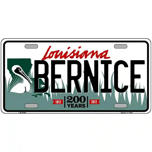 Bernice Louisiana Metal Sign