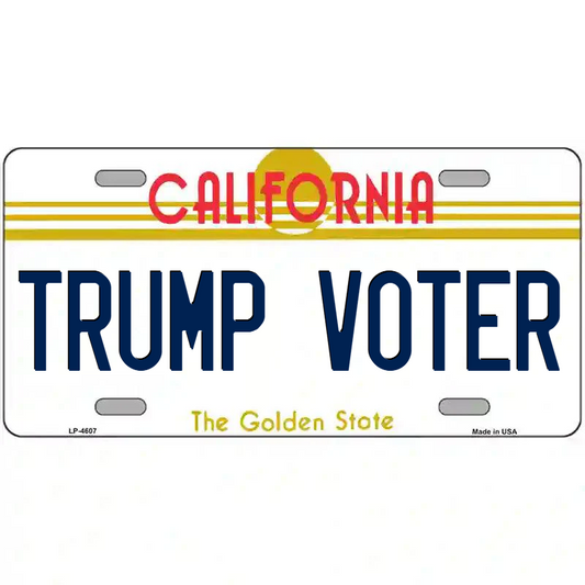 Trump Voter California Metal Sign