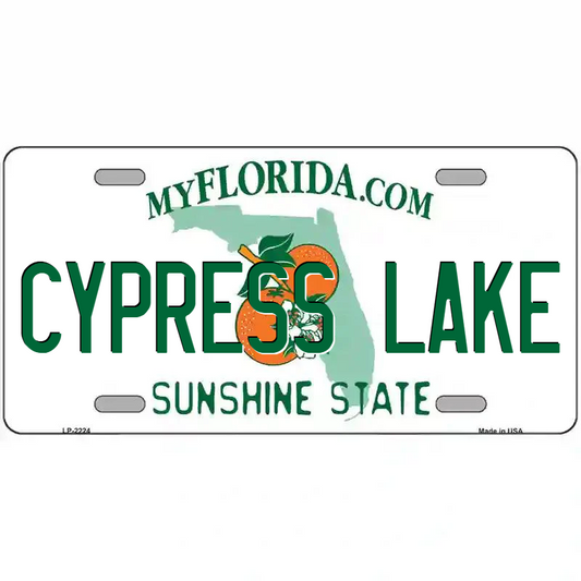 Cypress Lake Florida Metal Sign