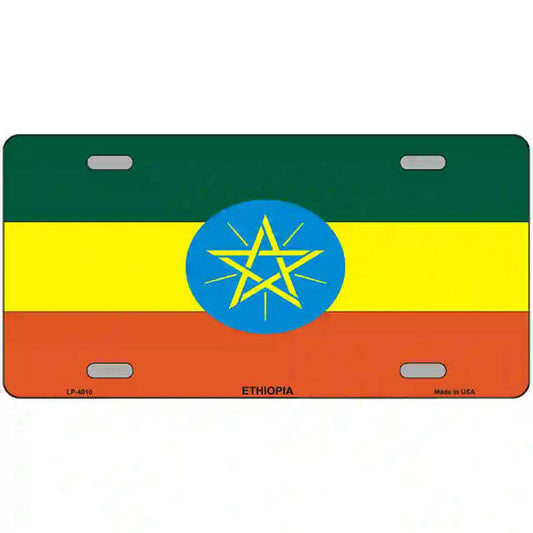 Ethiopia Flag Metal Sign