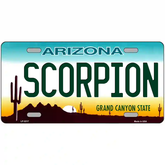 Scorpion Arizona Metal Sign