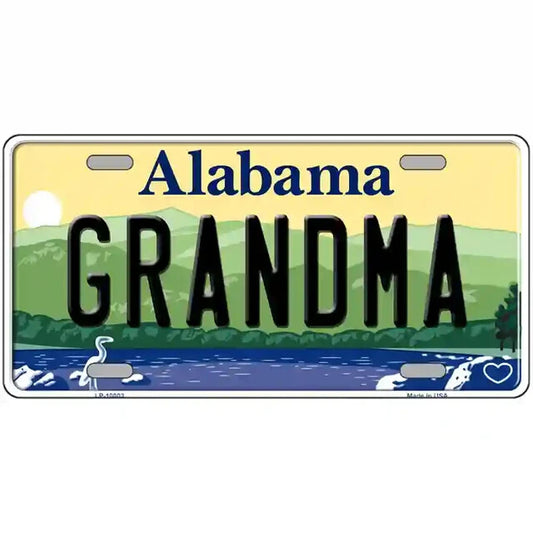 Grandma Alabama Metal Sign