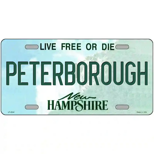 Peterborough New Hampshire Metal Sign