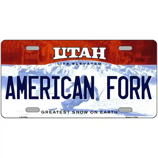 American Fork Utah Metal Sign