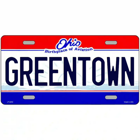 Greentown Ohio Metal Sign