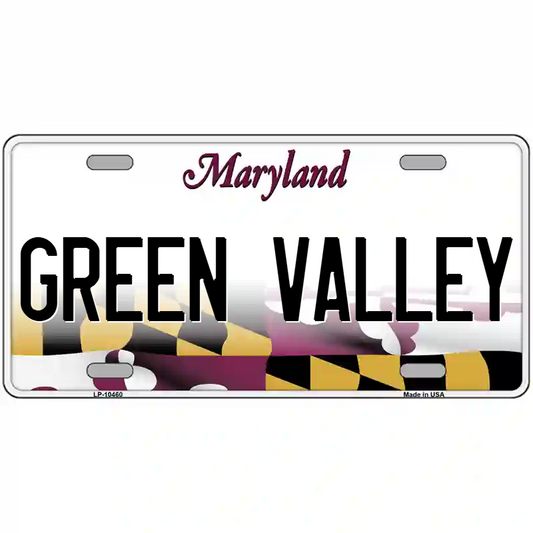 Green Valley Maryland Metal Sign