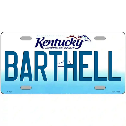 Barthell Kentucky Metal Sign