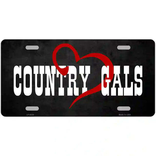 Country Gals Metal Sign