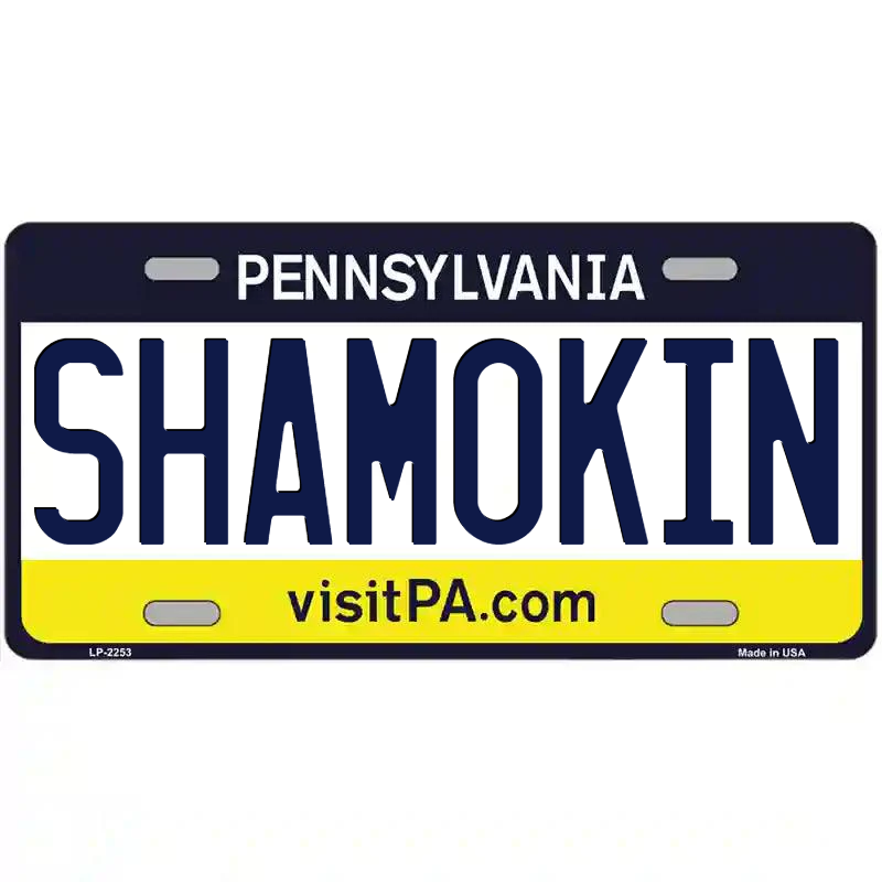 Shamokin Pennsylvania Metal Sign