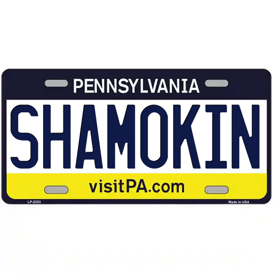 Shamokin Pennsylvania Metal Sign