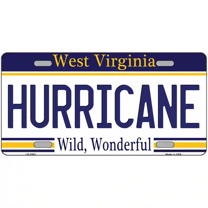 Hurricane West Virginia Metal Sign
