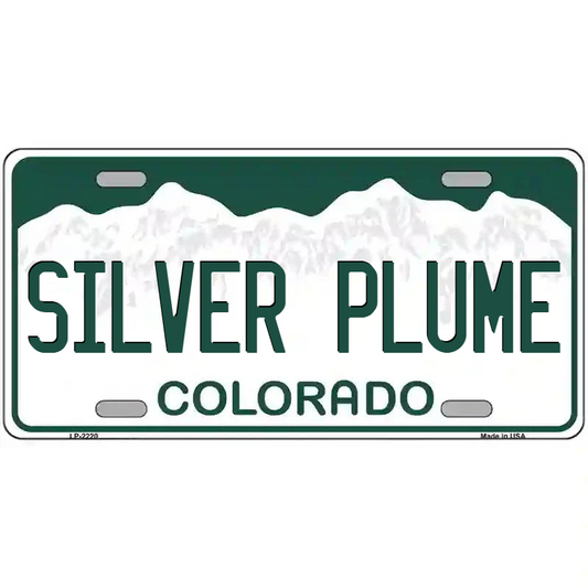Silver Plume Colorado Metal Sign