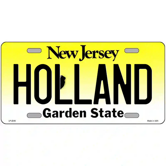 Holland New Jersey Metal Sign