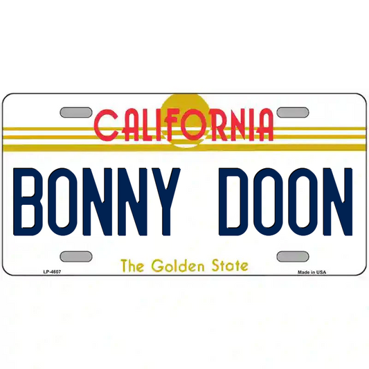 Bonny Doon California Metal Sign