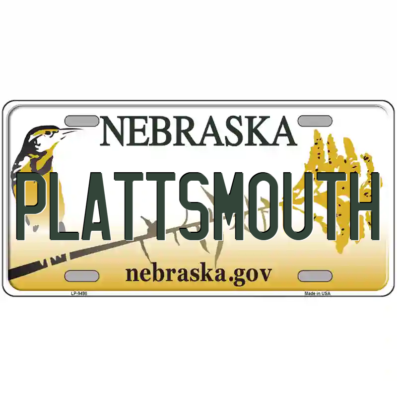 Plattsmouth Nebraska Metal Sign