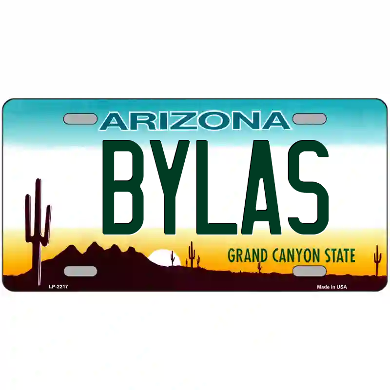 Bylas Arizona Metal Sign