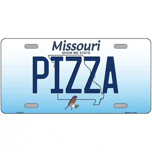 Pizza Missouri Metal Sign