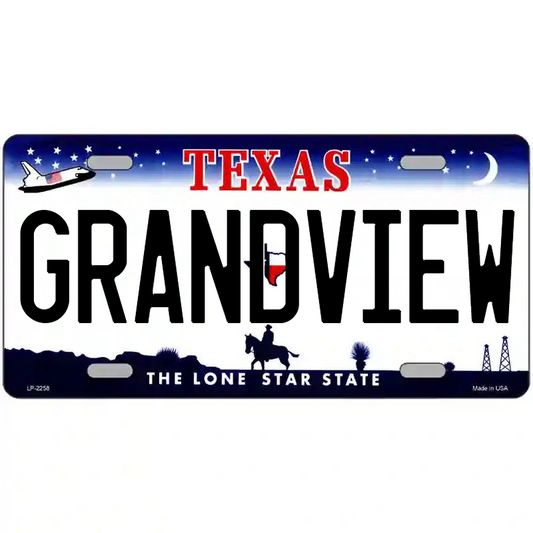 Grandview Texas Metal Sign