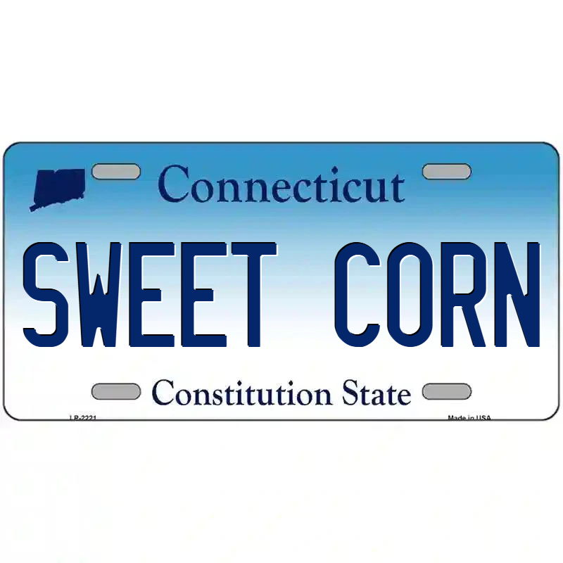 Sweet Corn Connecticut Metal Sign
