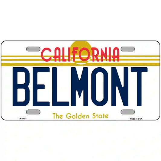 Belmont California Metal Sign