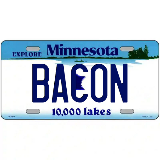 Bacon Minnesota Metal Sign