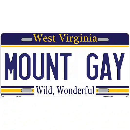 Mount Gay West Virginia Metal Sign