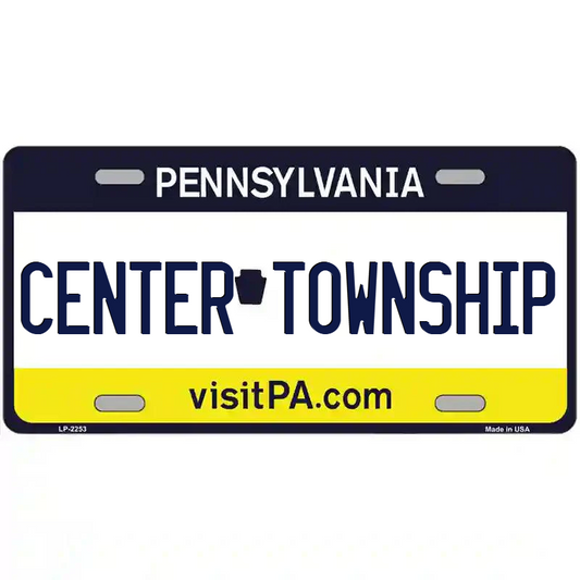 Center Township Pennsylvania Metal Sign