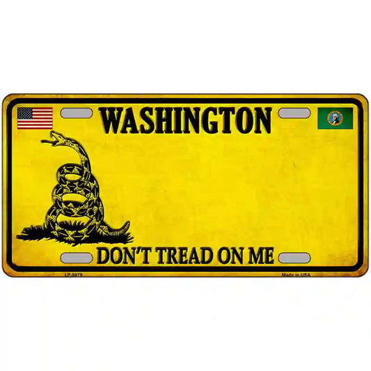 Washington Don't Tread on Me Metal Sign