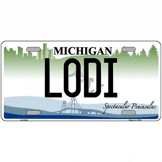 Lodi Michigan Metal Sign