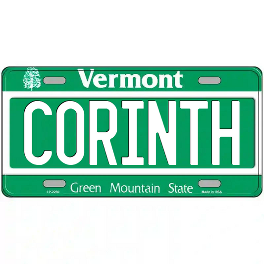 Corinth Vermont Metal Sign