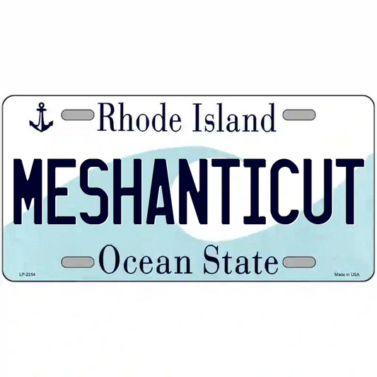 Meshanticut Rhode Island Metal Sign