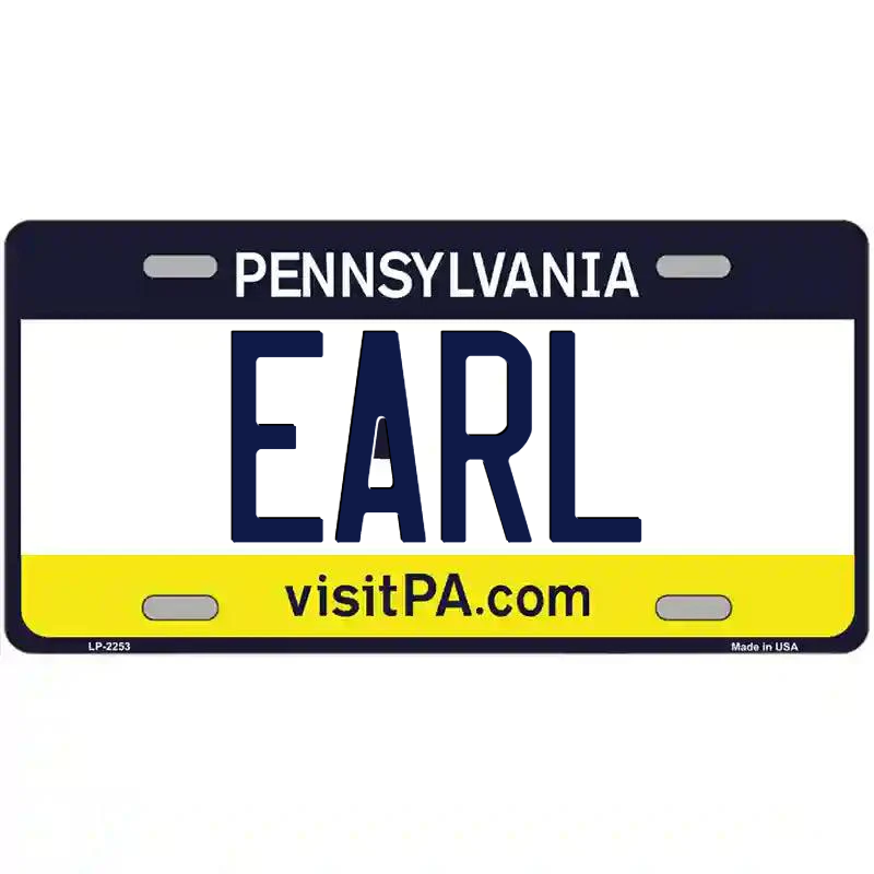 Earl Pennsylvania Metal Sign