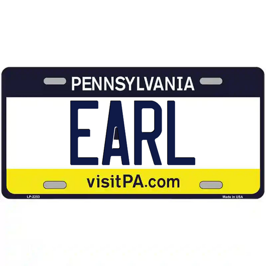 Earl Pennsylvania Metal Sign
