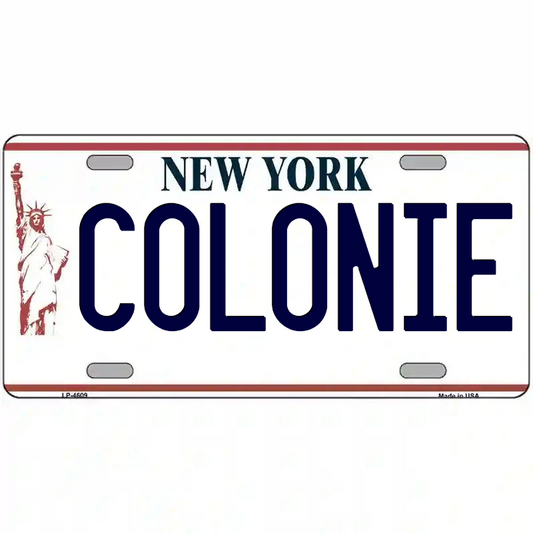 Colonie New York Statue of Liberty Metal Sign