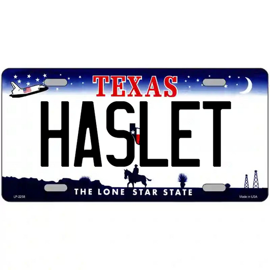 Haslet Texas Metal Sign