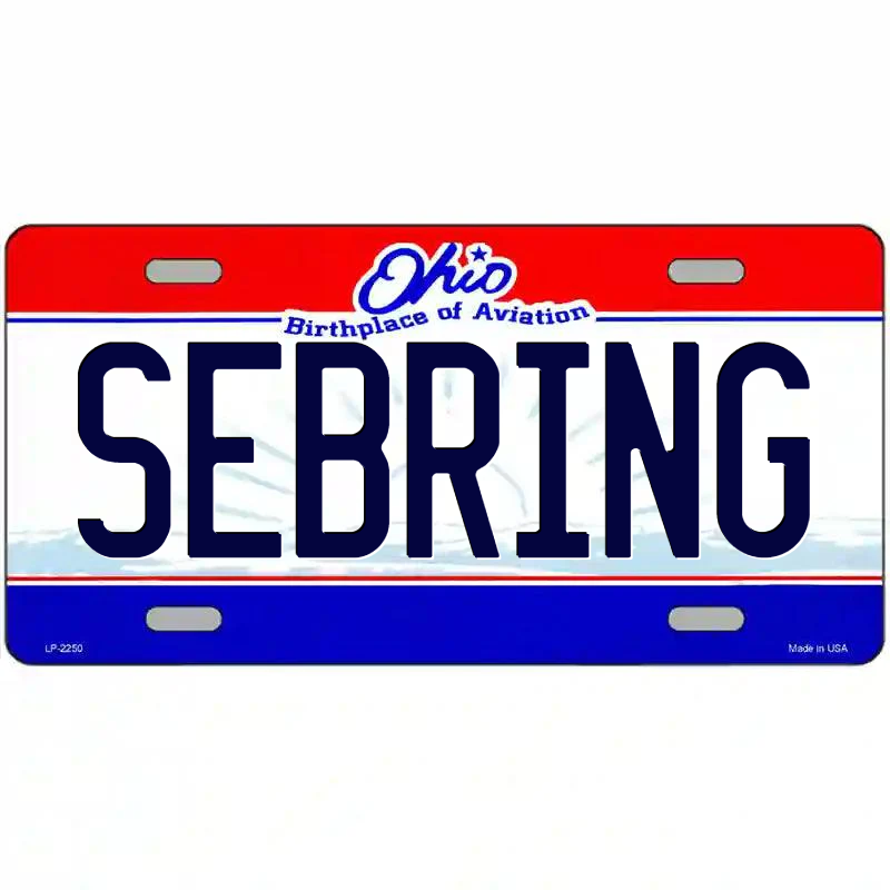 Sebring Ohio Metal Sign