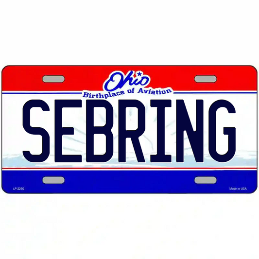 Sebring Ohio Metal Sign