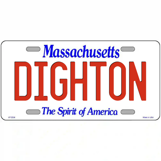 Dighton Massachusetts Metal Sign