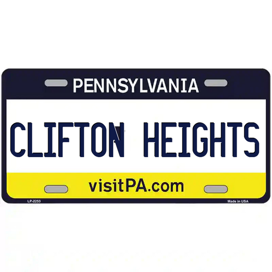 Clifton Heights Pennsylvania Metal Sign