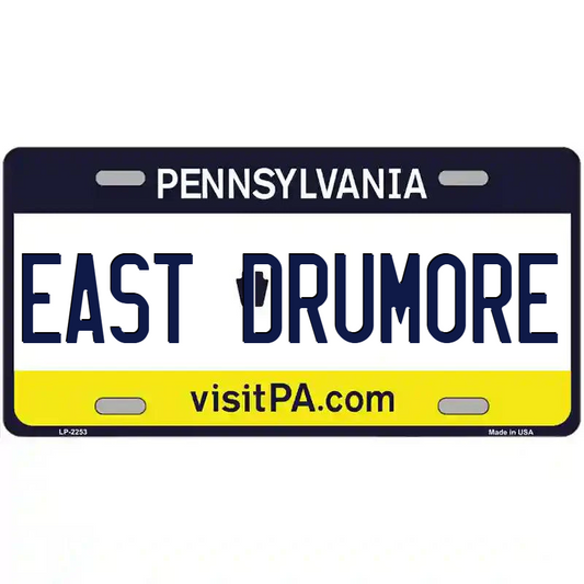 East Drumore Pennsylvania Metal Sign