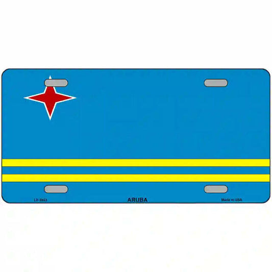 Aruba Flag Metal Sign