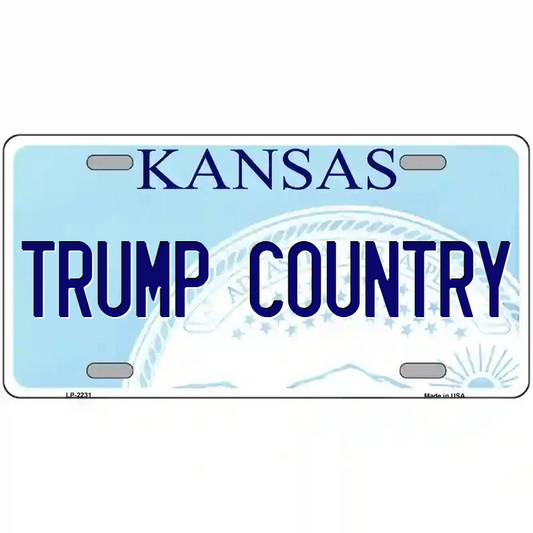 Trump County Kansas Metal Sign