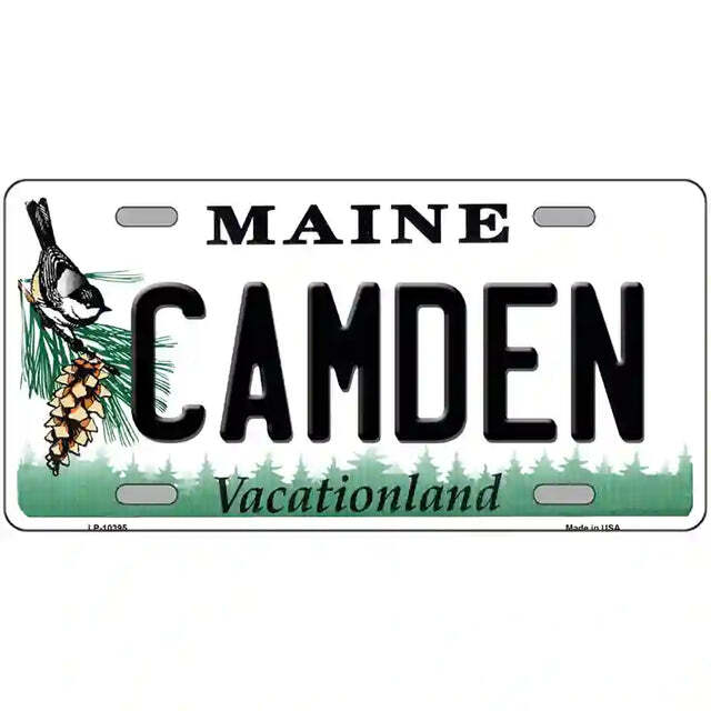 Camden Maine Metal Sign