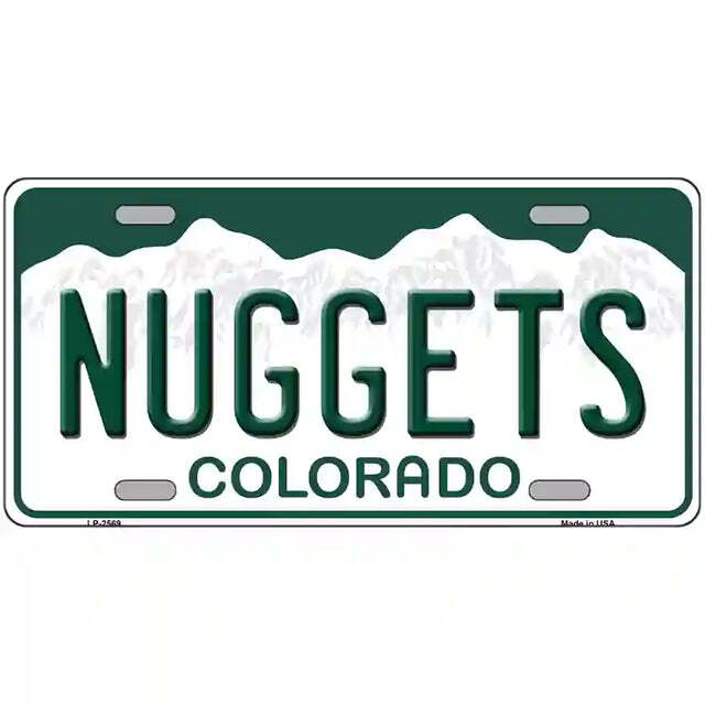 Nuggets Colorado Metal Sign