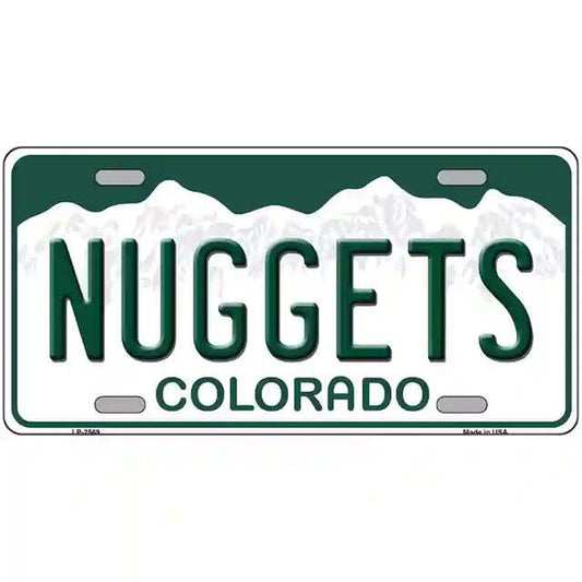 Nuggets Colorado Metal Sign
