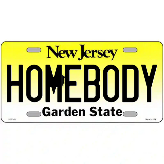 Homebody New Jersey Metal Sign