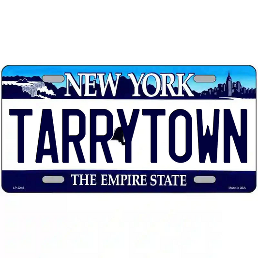 Tarrytown New York Blue Metal Sign