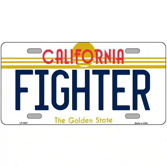Fighter California Metal Sign