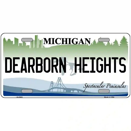Dearborn Heights Michigan Metal Sign